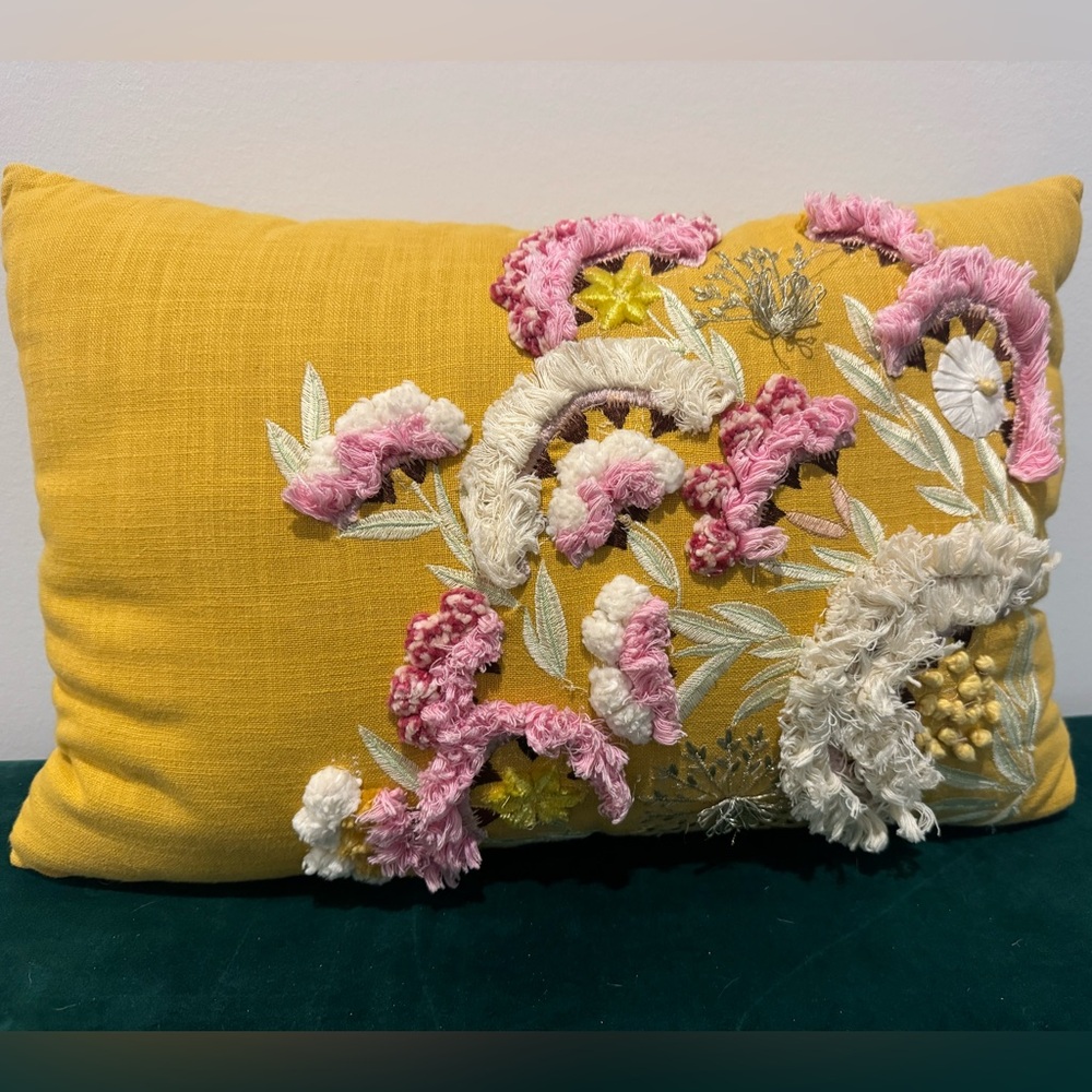 Beautiful and detailed accent pillow!